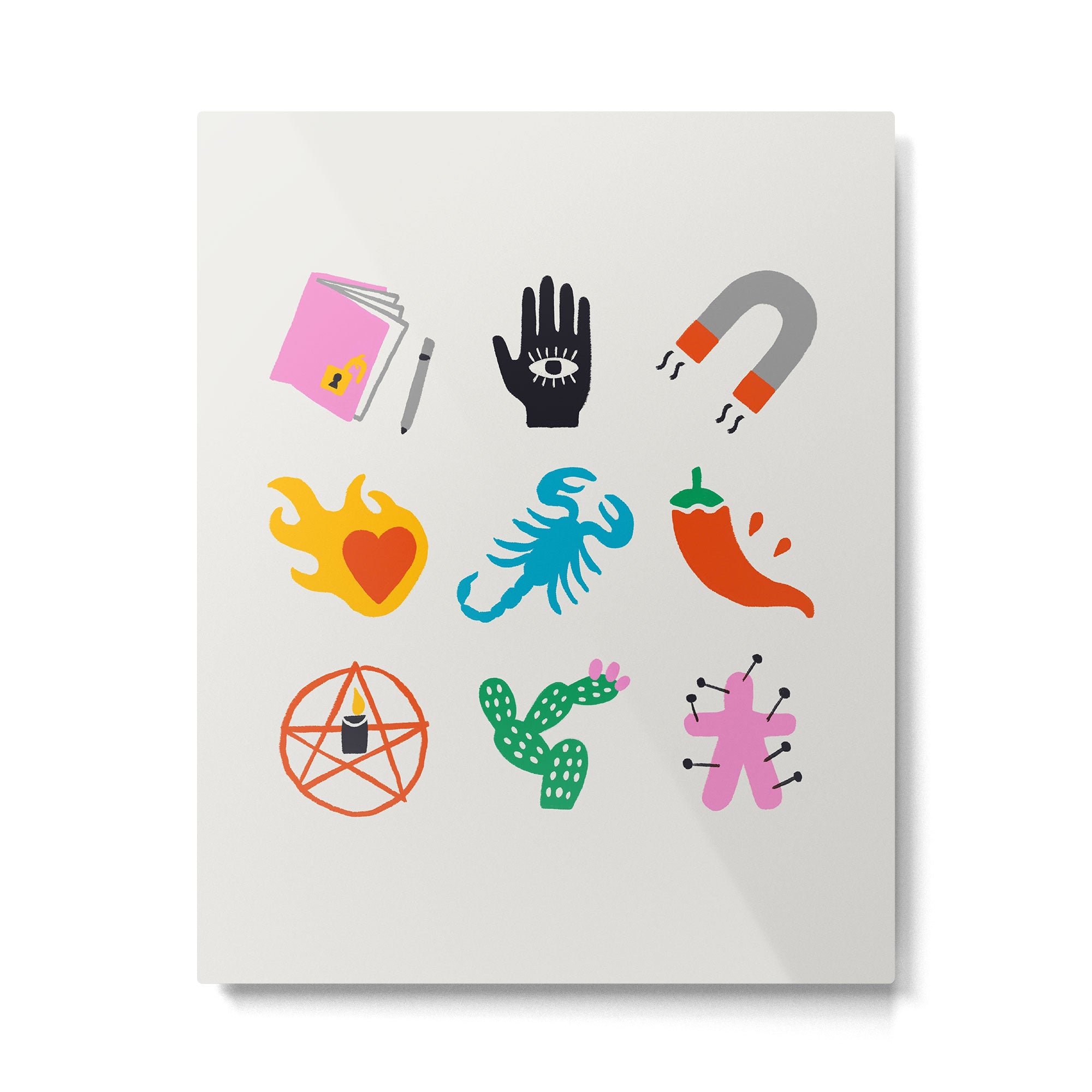 Scorpio Emoji Metal Print Gallery Image 6