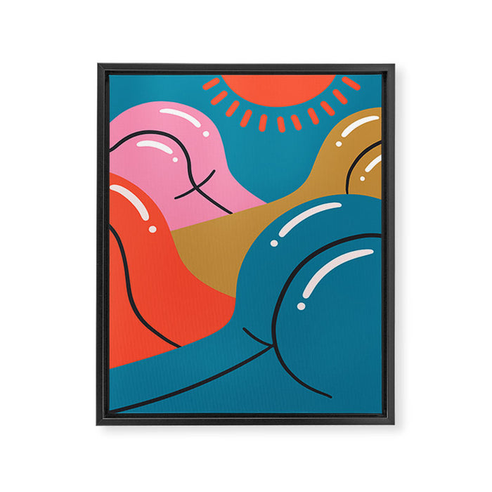 Suns Out, Buns Out!  Framed Canvas Print Gallery Image 1