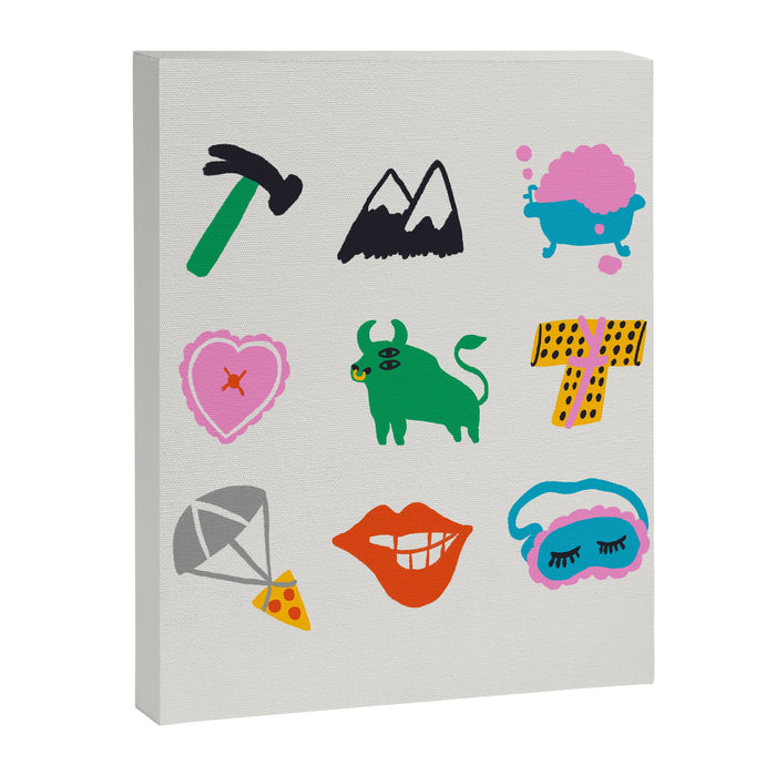 Taurus Emoji Canvas Print Gallery Image 1