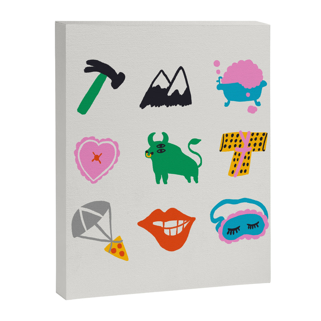 Taurus Emoji Canvas Print Gallery Image 8
