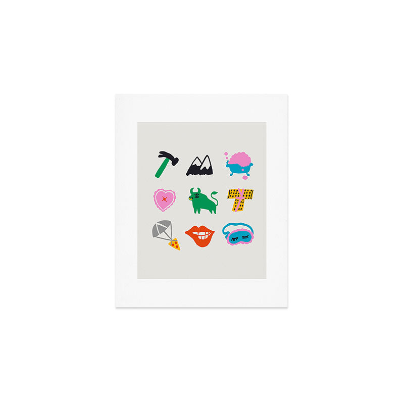 Taurus Emoji Art Print Gallery Image 1