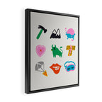 Taurus Emoji Framed Canvas Print Gallery Image 2