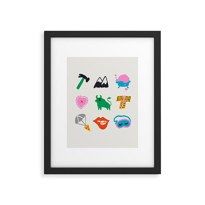Taurus Emoji Framed Art Print Gallery Image 1