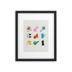 Virgo Emoji Framed Art Print Gallery Image 6