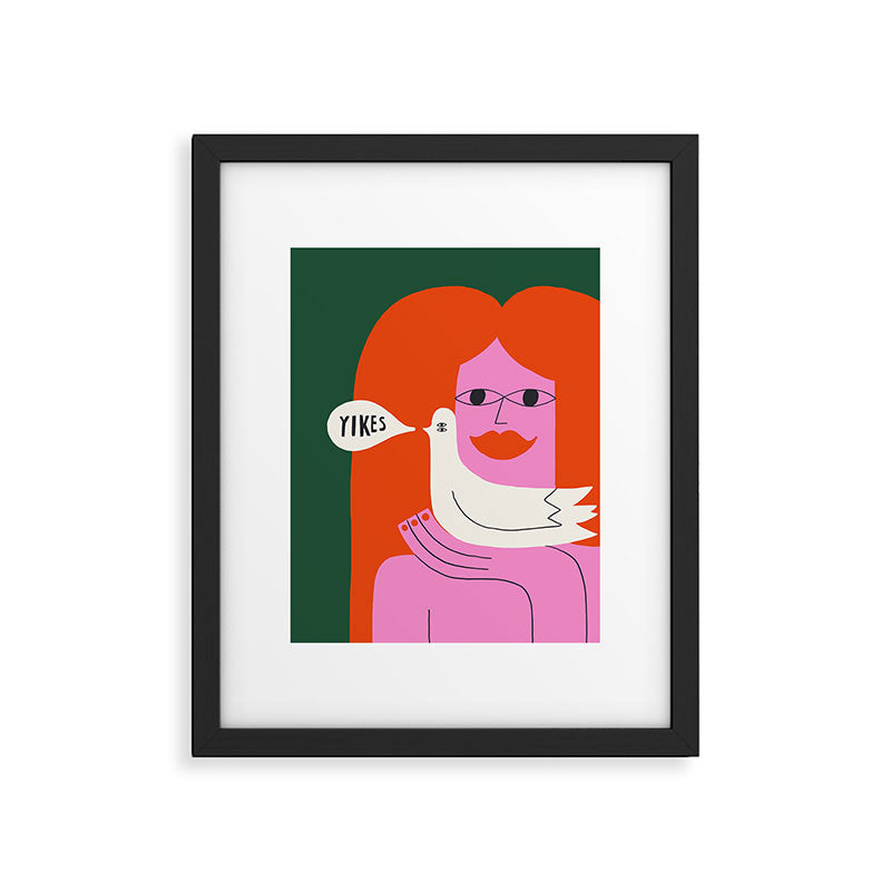 Yikes! Framed Art Print Gallery Image 6