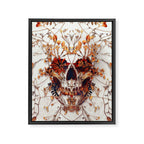 Delicate Skull Framed Canvas Print Gallery Image 8
