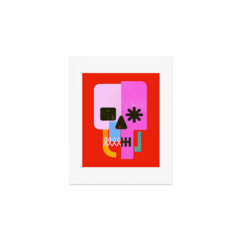 Encrypted Skull Art Print Gallery Image 1