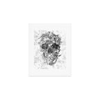 New Skull Light B&W Art Print Gallery Image 1