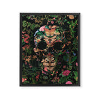 Papilion Skull Framed Canvas Print Gallery Image 8