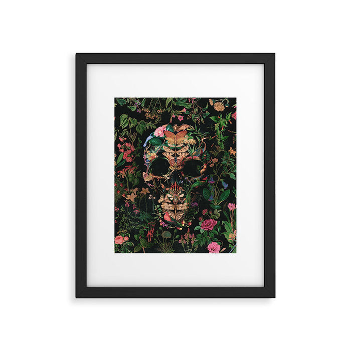 Papilion Skull Framed Art Print Gallery Image 1