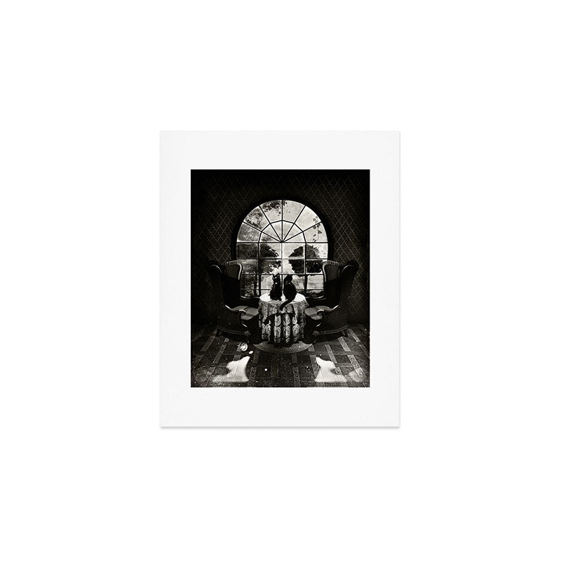 Room Skull B&W Art Print Gallery Image 1