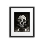 Room Skull B&W Framed Art Print Gallery Image 6