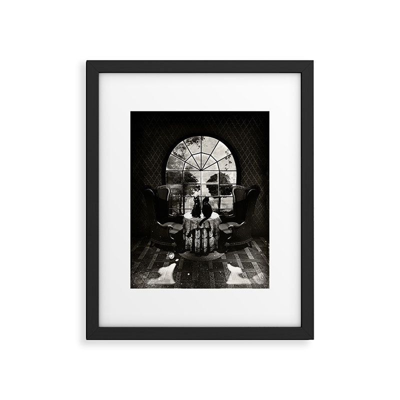 Room Skull B&W Framed Art Print Gallery Image 6