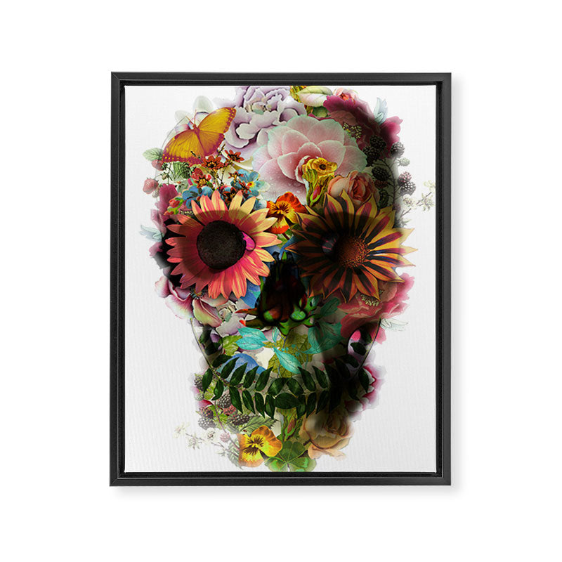 Skull 2 R Framed Canvas Print Gallery Image 8