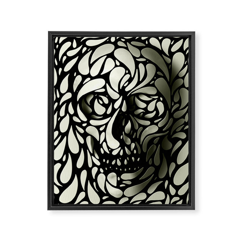 Skull Framed Canvas Print Gallery Image 1