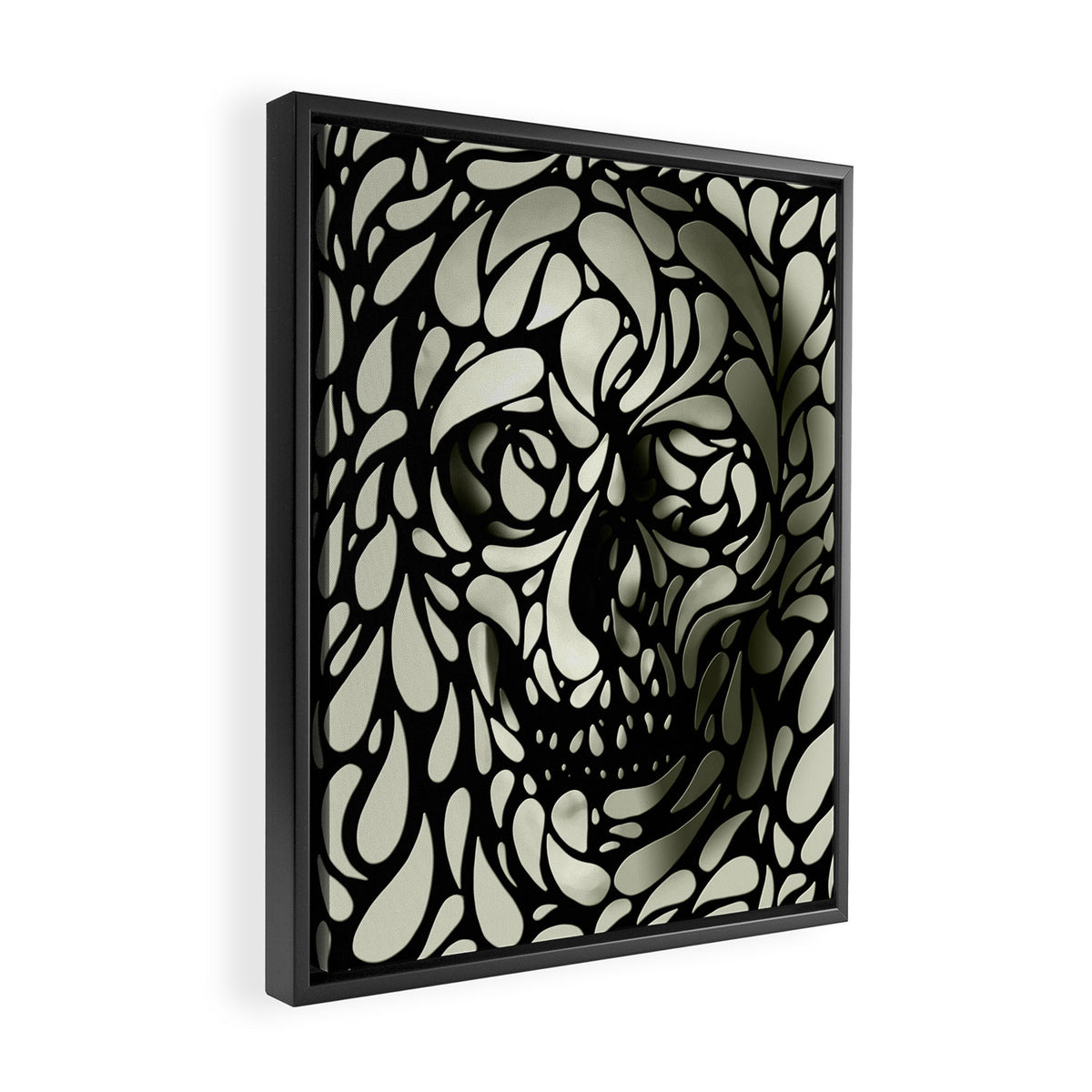 Skull Framed Canvas Print Gallery Image 2