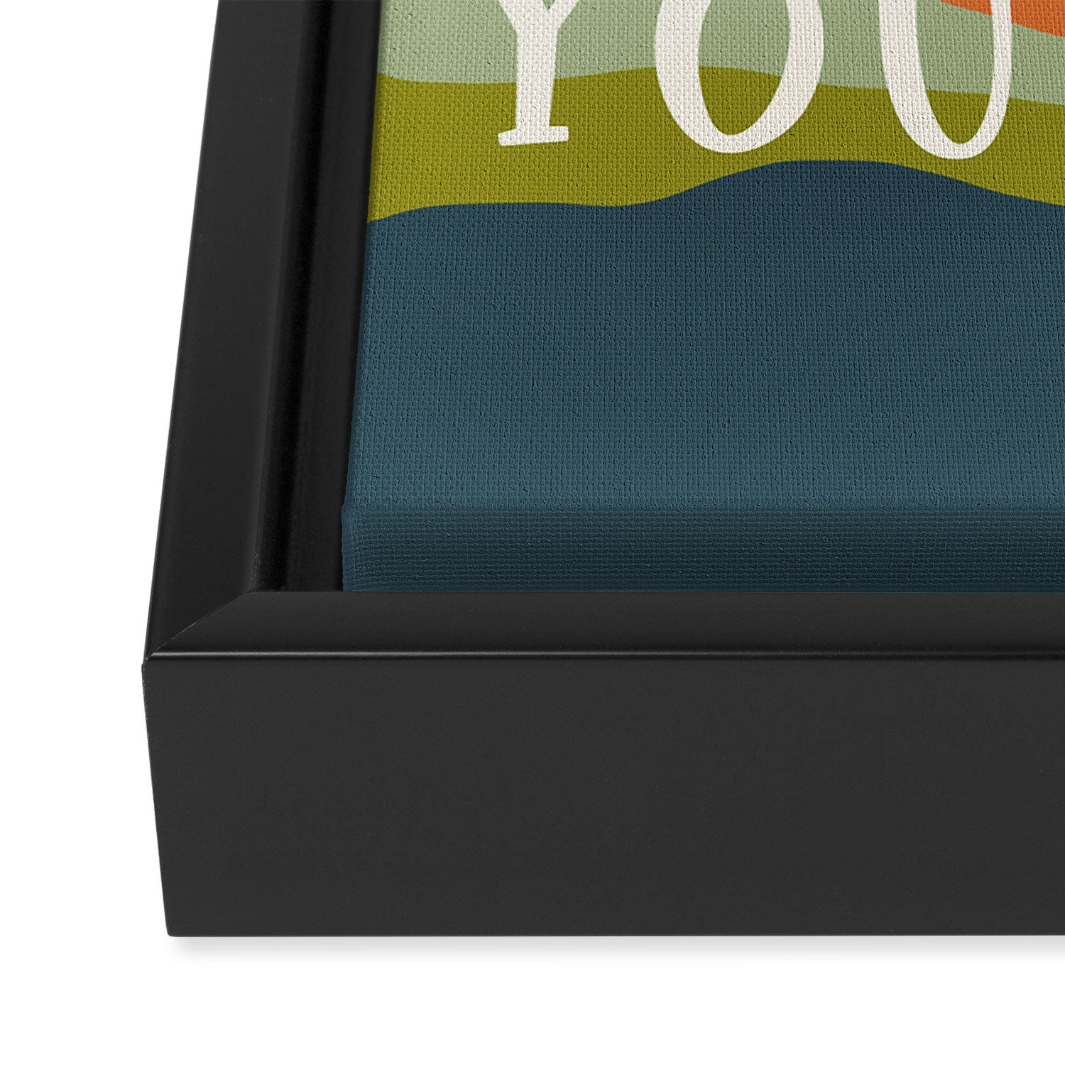 Be Gentle With Yourself - Modern Typography Print Framed Canvas Print Gallery Image 3