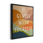 Be Gentle With Yourself - Modern Typography Print Framed Canvas Print Gallery Image 2