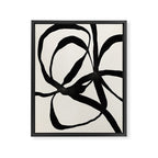 Black Twist 1 - Modern Art Print Framed Canvas Print Gallery Image 8