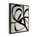Black Twist 1 - Modern Art Print Framed Canvas Print Gallery Image 2