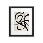Black Twist 1 - Modern Art Print Framed Art Print Gallery Image 6