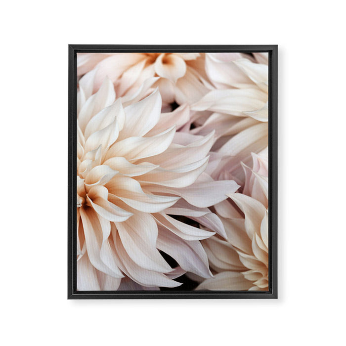 Cafe Au Lait #3 - Modern Floral Photograph Framed Canvas Print Gallery Image 1