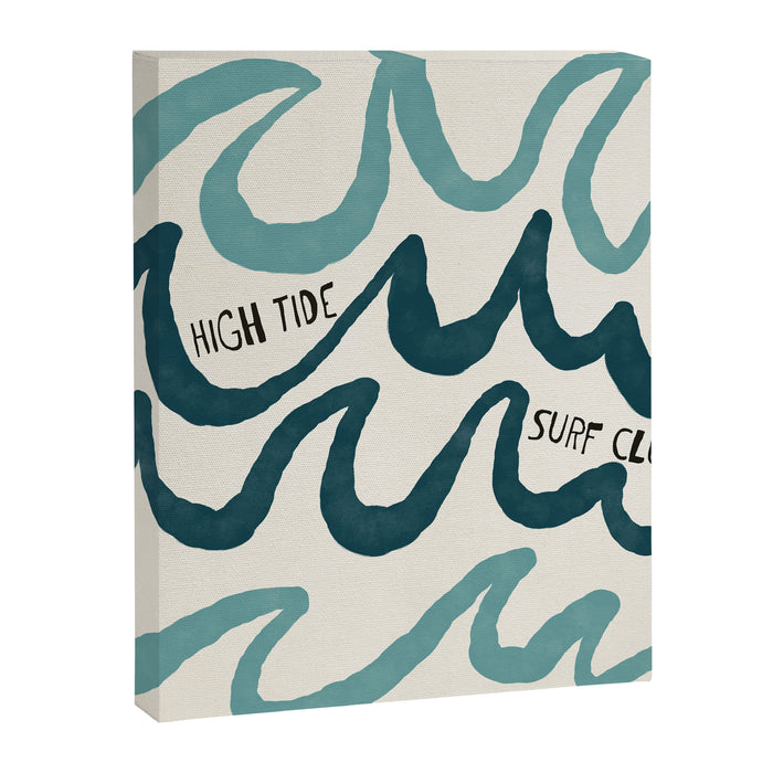 Coastal Art Print - High Tide Surf Club Canvas Print Gallery Image 1