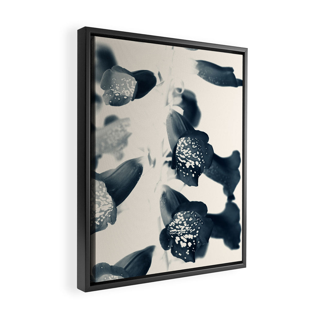 Cyan Foxglove #2 Framed Canvas Print Gallery Image 2