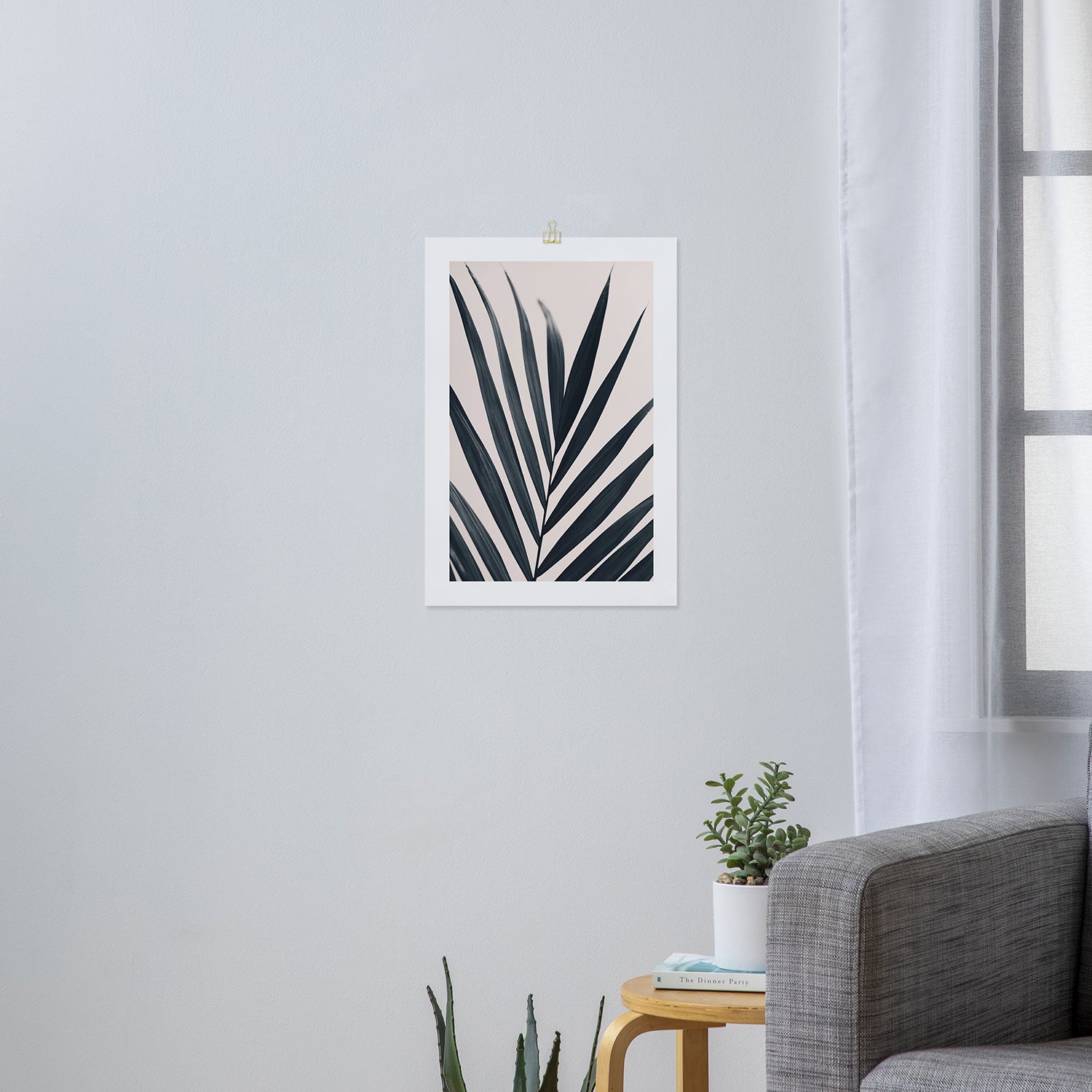 Gray Palm #3 Art Print Gallery Image 3