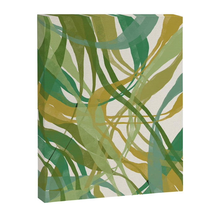 Green Twist - Modern Art Print Canvas Print Gallery Image 1