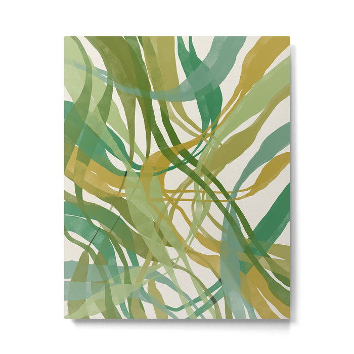 Green Twist - Modern Art Print Metal Print Gallery Image 1