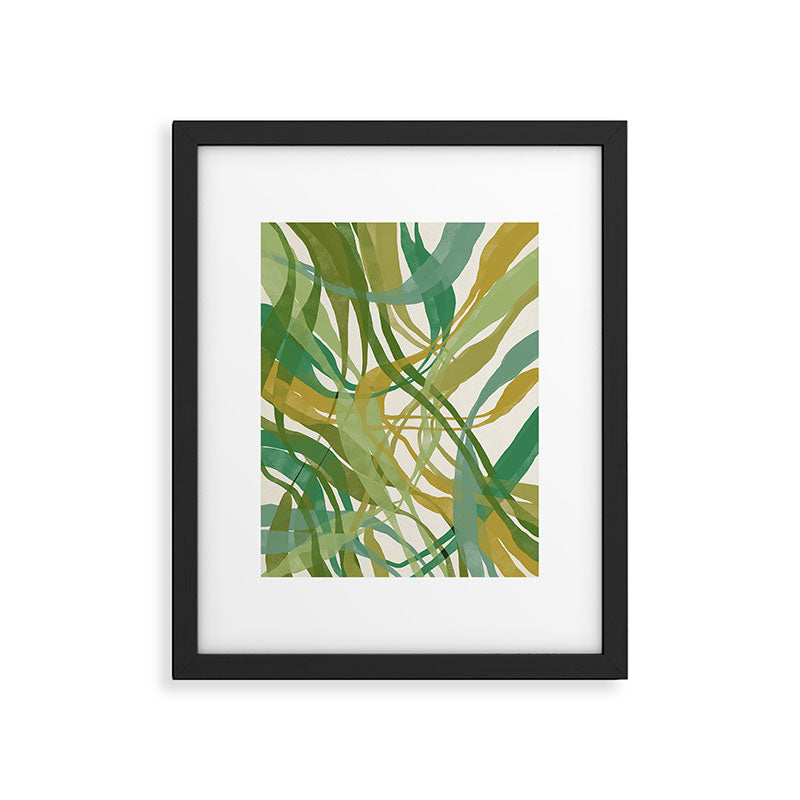 Green Twist - Modern Art Print Framed Art Print Gallery Image 6