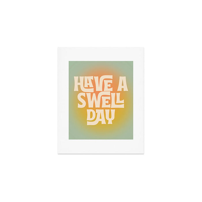 Have A Swell Day - Modern Art Print Art Print Gallery Image 1