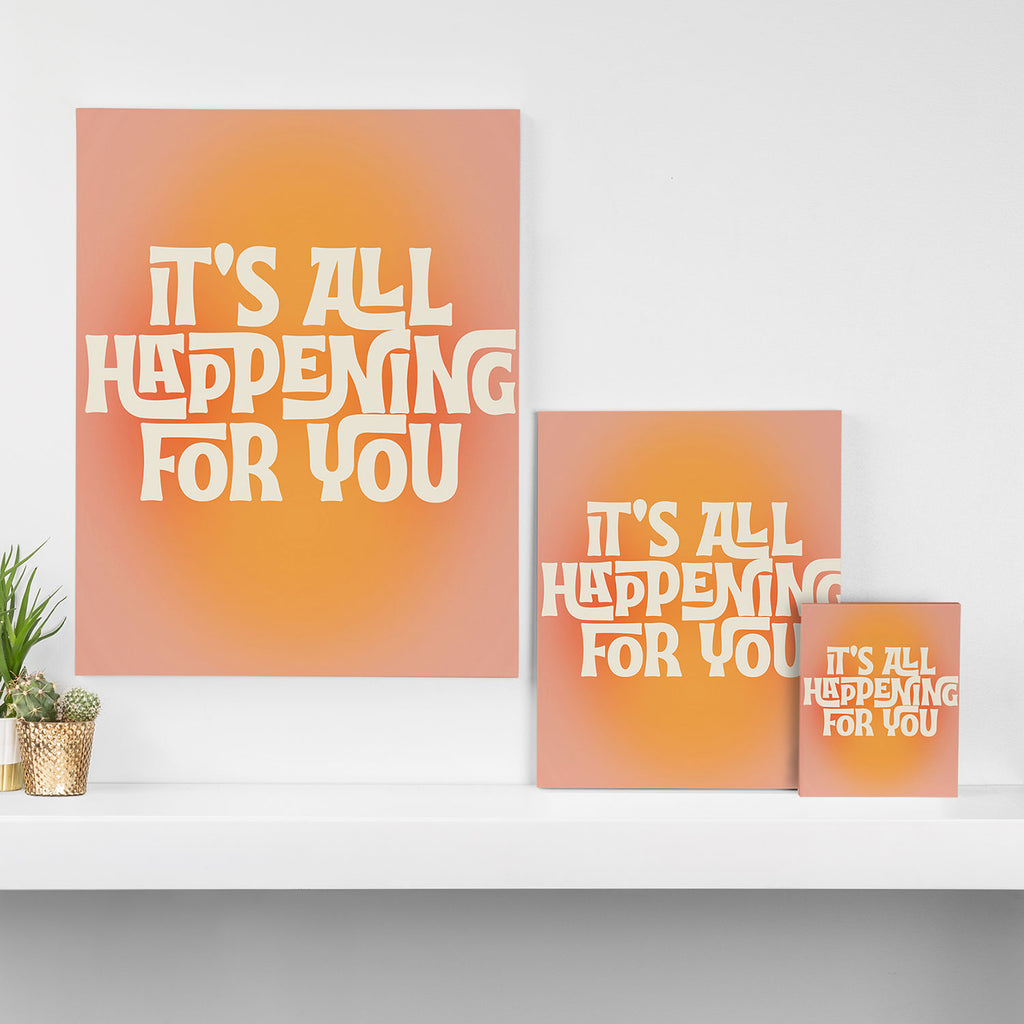 It's All Happening For You - Modern Art Print Canvas Print Gallery Image 3