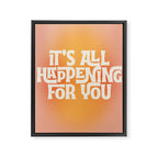 It's All Happening For You - Modern Art Print Framed Canvas Print Gallery Image 3