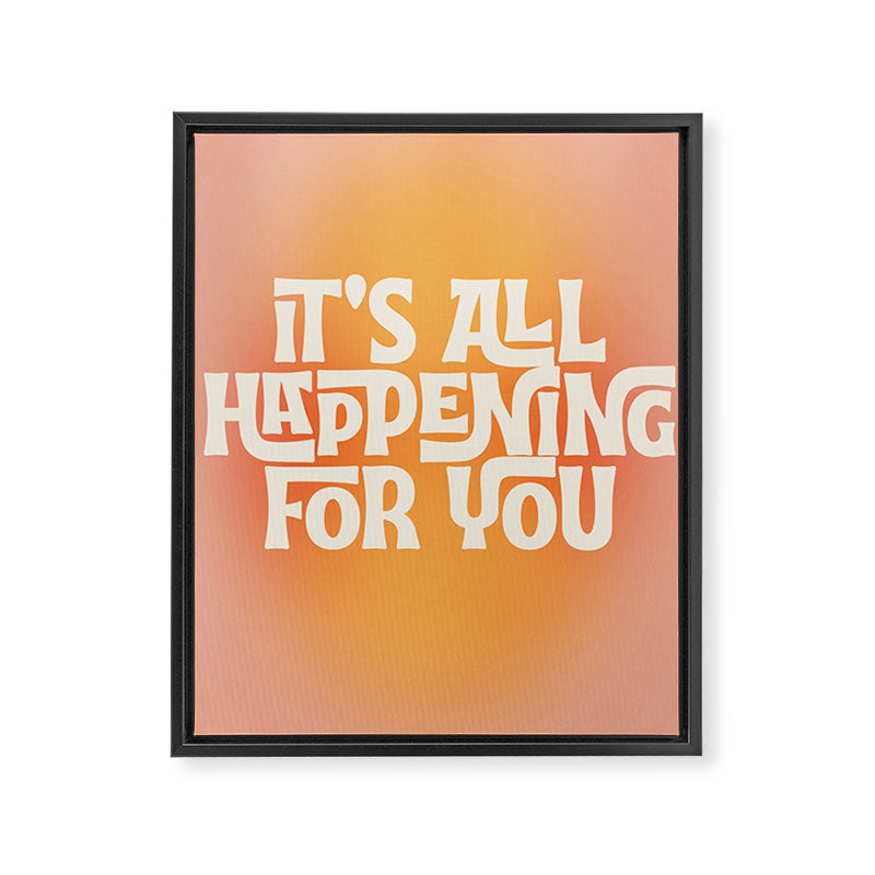 It's All Happening For You - Modern Art Print Framed Canvas Print Gallery Image 3