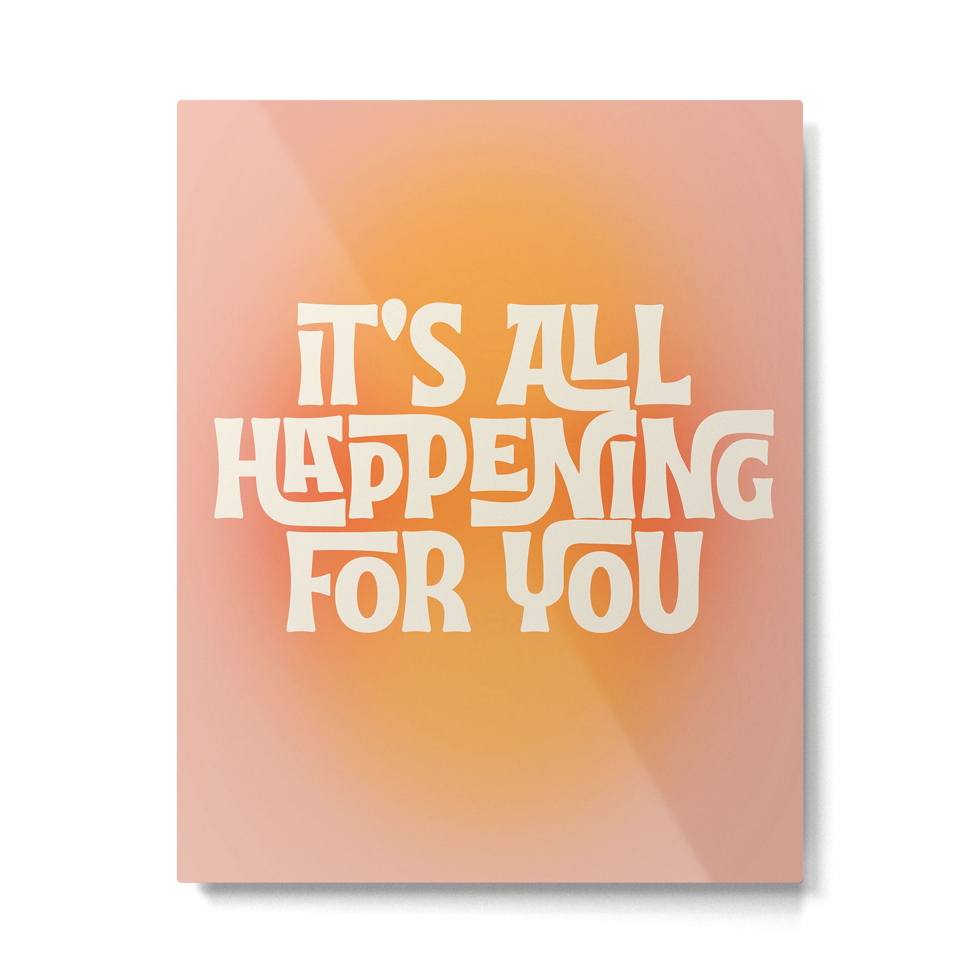 It's All Happening For You - Modern Art Print Metal Print Gallery Image 4