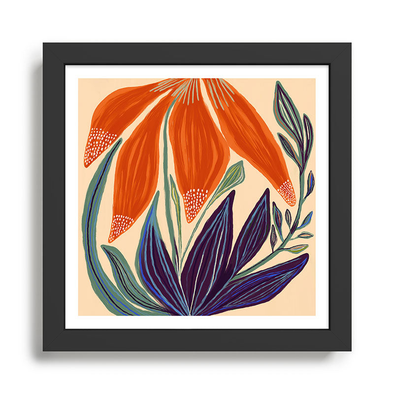La Fleur - Modern Botanical Art Print Framed Art Print Gallery Image 1