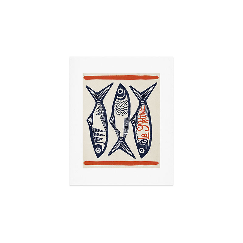Le Sardine Retro Inspired Art Print Art Print Gallery Image 1