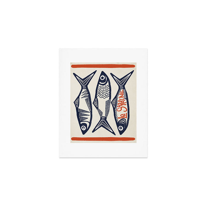 Le Sardine Retro Inspired Art Print Art Print Gallery Image 1