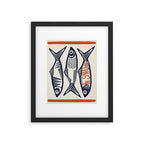 Le Sardine Retro Inspired Art Print Framed Art Print Gallery Image 5