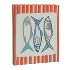 Le Sardine With Pink Stripes - Retro Art Print Canvas Print Gallery Image 8