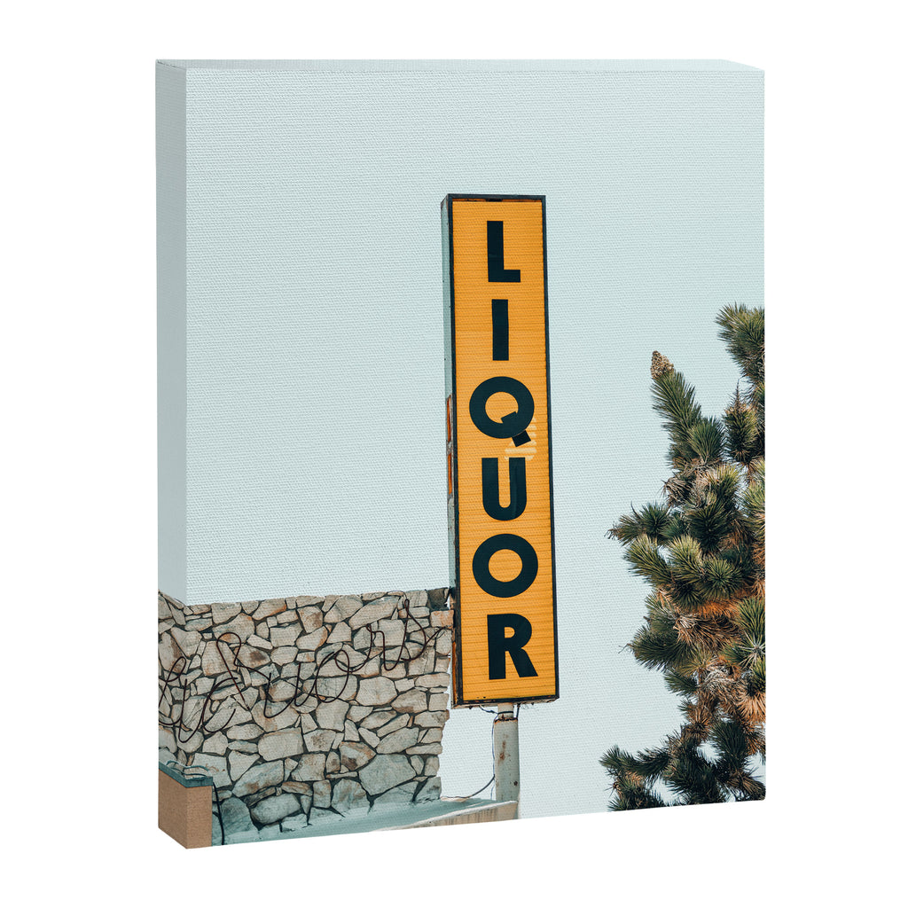 Liquor Sign - Retro Art Print Canvas Print Gallery Image 8