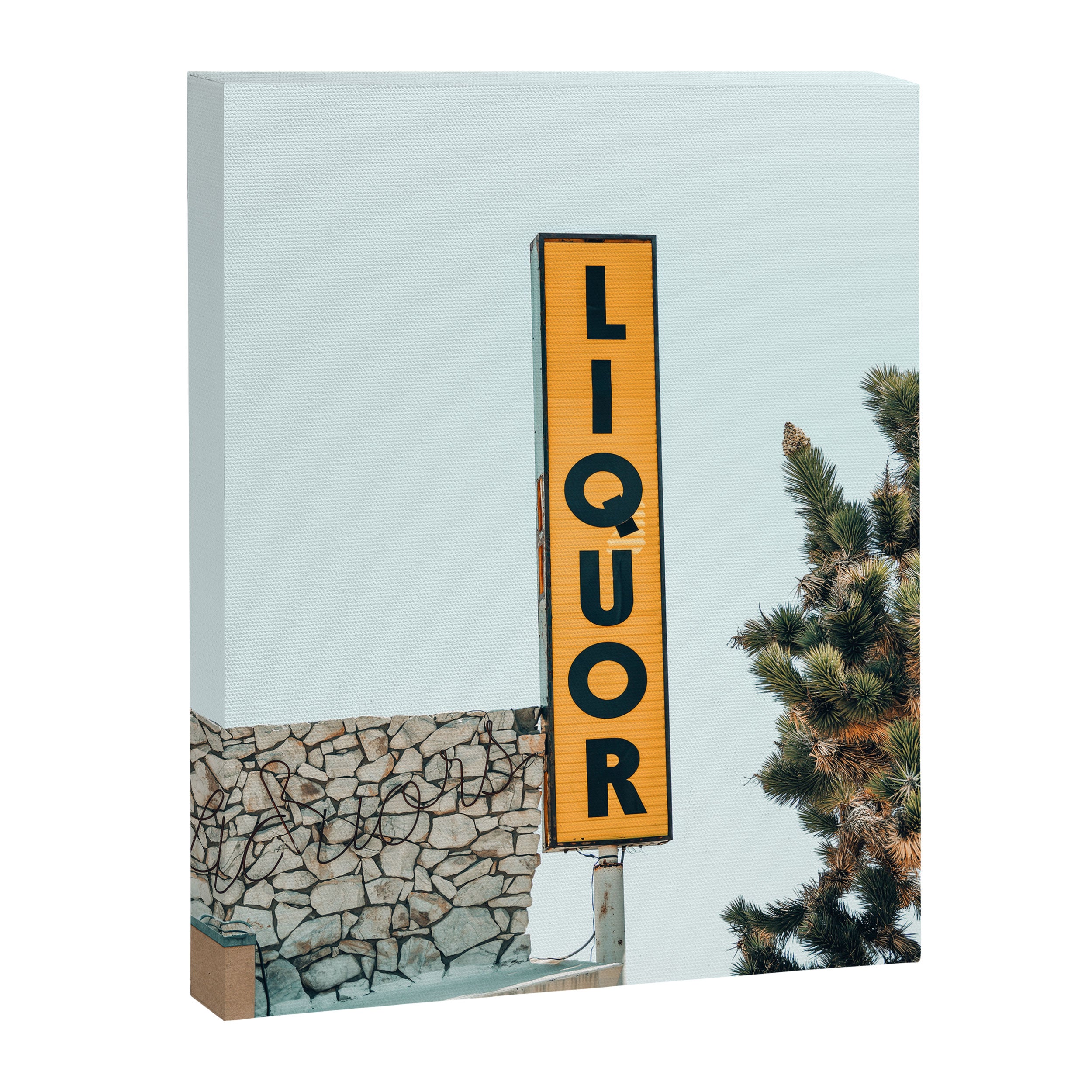 Liquor Sign - Retro Art Print Canvas Print Gallery Image 8