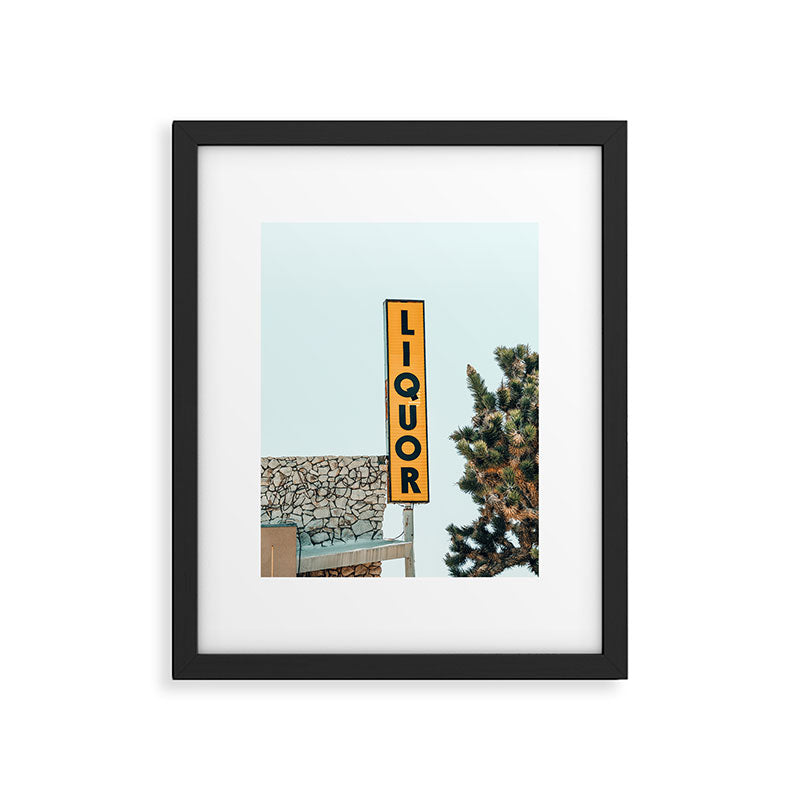 Liquor Sign - Retro Art Print Framed Art Print Gallery Image 6