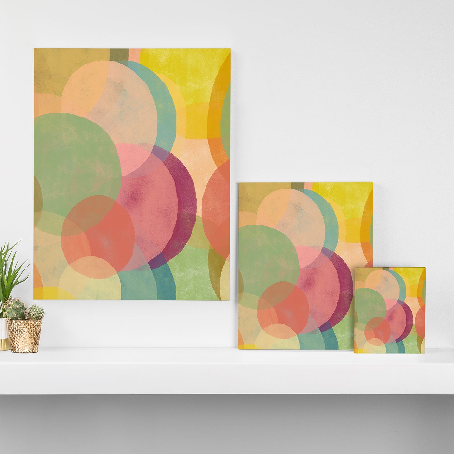 Mid Century Abstract Art Print - Organic Abstract #6 Canvas Print Gallery Image 3