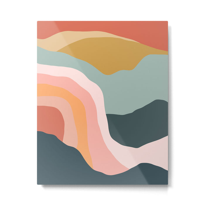 Minimal Landscape #9 - Modern Art Print Metal Print Gallery Image 1