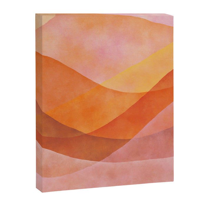 Modern Abstract Art Print - Watercolor Mountain #8 Canvas Print Gallery Image 1
