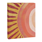 Modern Art Print - Watercolor Sun #1 Canvas Print Gallery Image 6