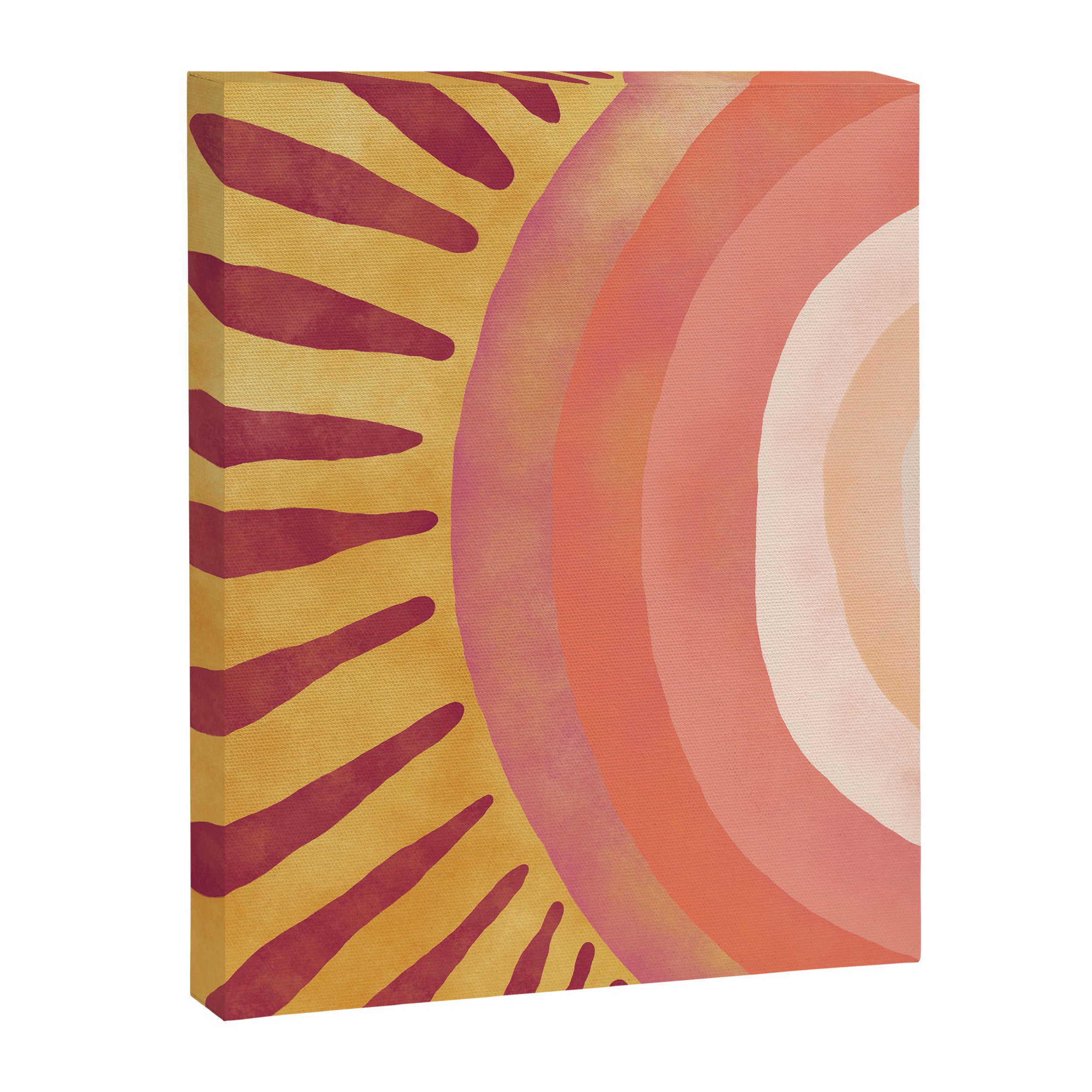 Modern Art Print - Watercolor Sun #1 Canvas Print Gallery Image 6